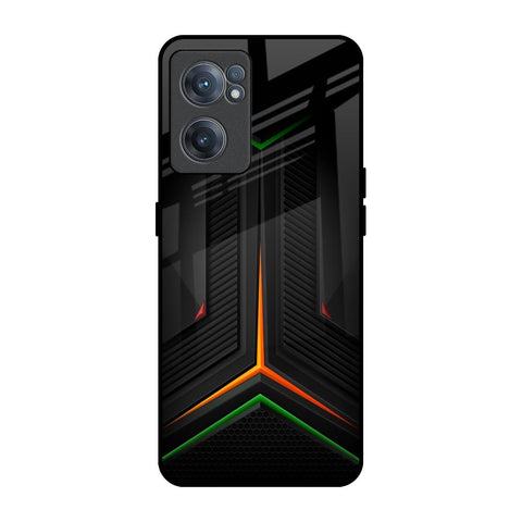 Modern Ultra Chevron OnePlus Nord CE 2 5G Glass Back Cover Online