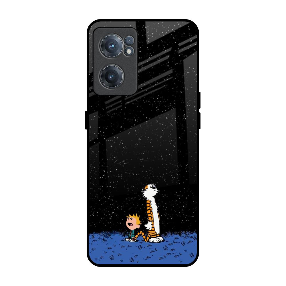 Night Sky Star OnePlus Nord CE 2 5G Glass Back Cover Online