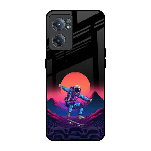 Retro Astronaut OnePlus Nord CE 2 5G Glass Back Cover Online