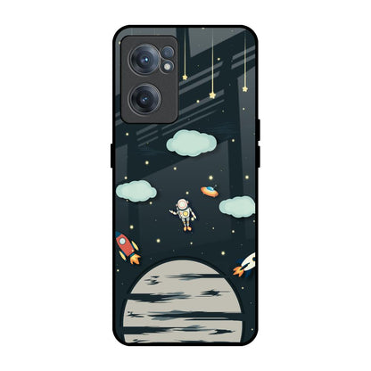 Astronaut Dream OnePlus Nord CE 2 5G Glass Back Cover Online