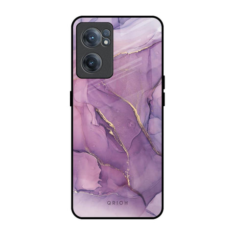Purple Gold Marble OnePlus Nord CE 2 5G Glass Back Cover Online