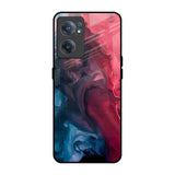 Blue & Red Smoke OnePlus Nord CE 2 5G Glass Back Cover Online