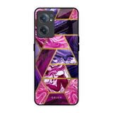 Electroplated Geometric Marble OnePlus Nord CE 2 5G Glass Back Cover Online