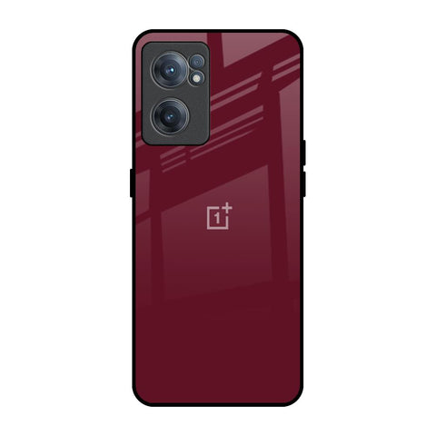 Classic Burgundy OnePlus Nord CE 2 5G Glass Back Cover Online