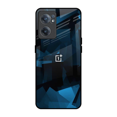 Polygonal Blue Box OnePlus Nord CE 2 5G Glass Back Cover Online