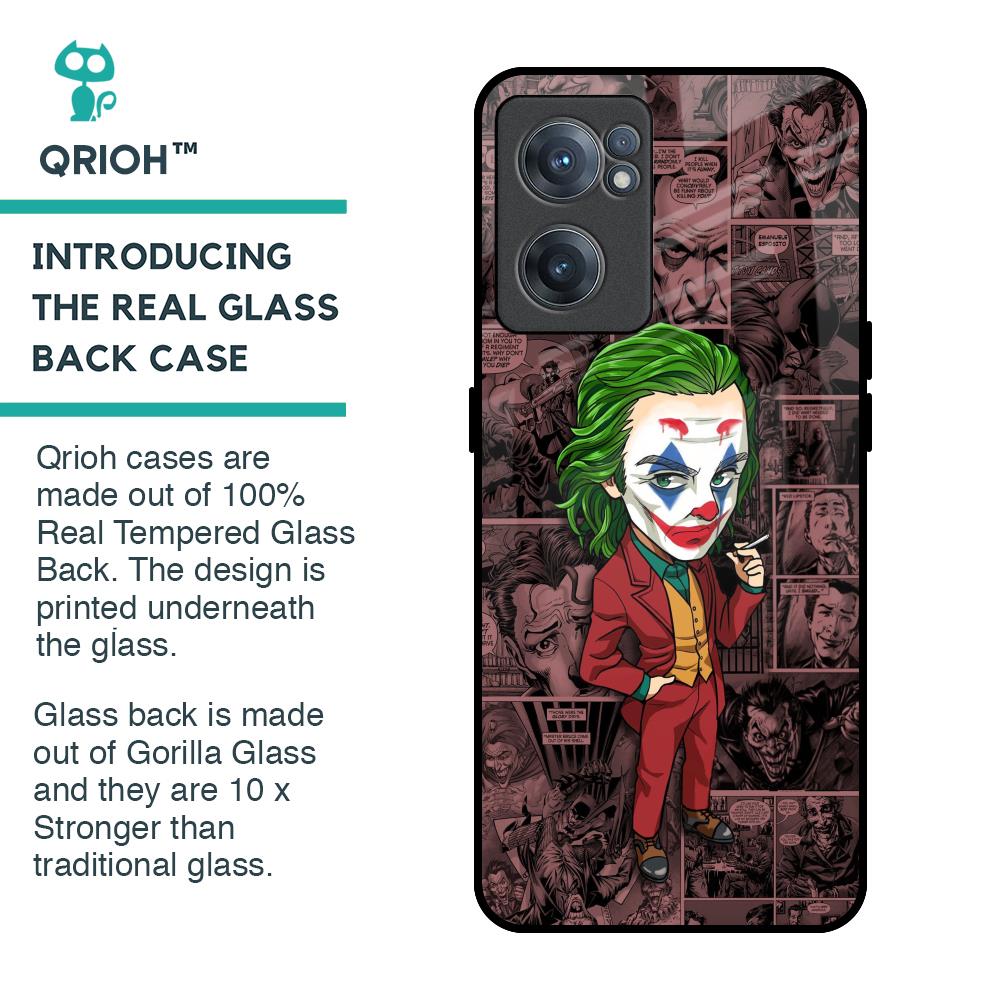 Joker Cartoon Glass Case for OnePlus Nord CE 2 5G