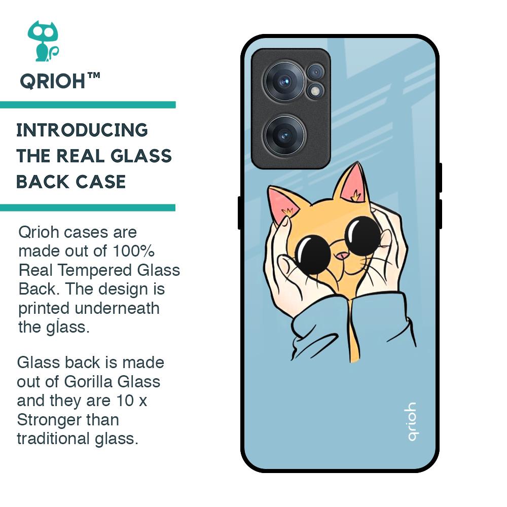 Adorable Cute Kitty Glass Case For OnePlus Nord CE 2 5G