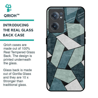 Abstact Tiles Glass Case for OnePlus Nord CE 2 5G