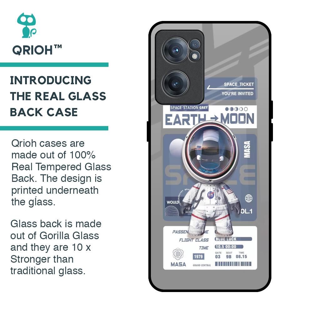 Space Flight Pass Glass Case for OnePlus Nord CE 2 5G