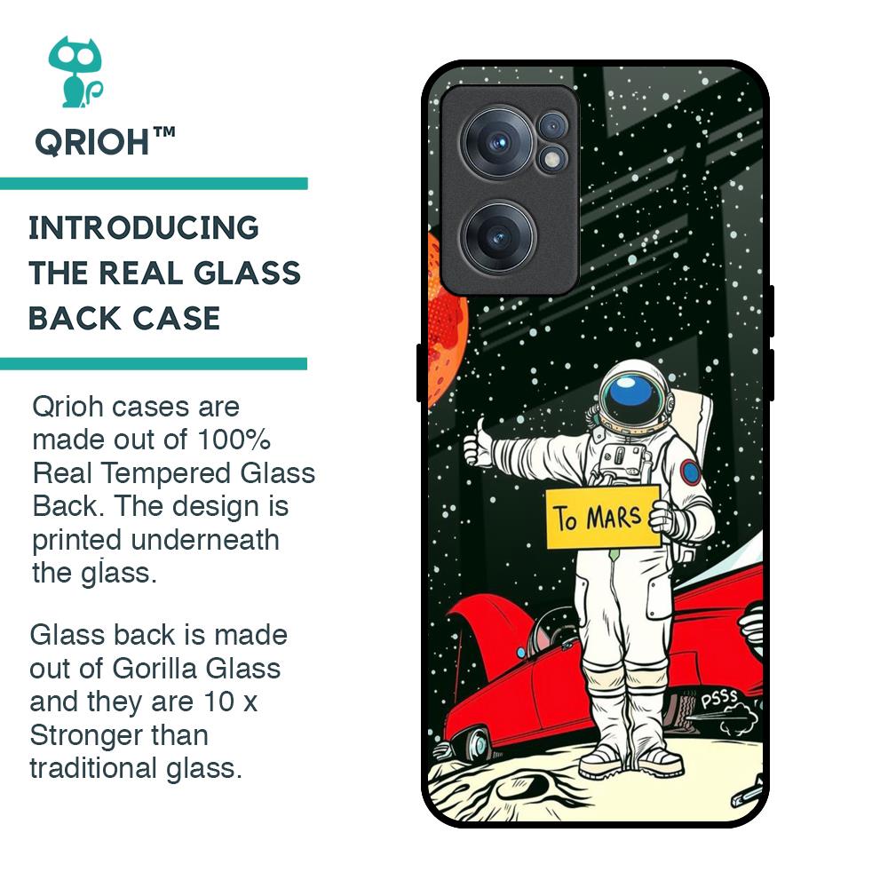 Astronaut on Mars Glass Case for OnePlus Nord CE 2 5G