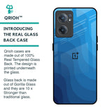Blue Wave Abstract Glass Case for OnePlus Nord CE 2 5G