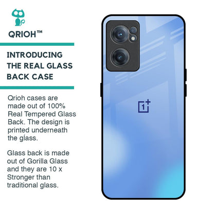 Vibrant Blue Texture Glass Case for OnePlus Nord CE 2 5G