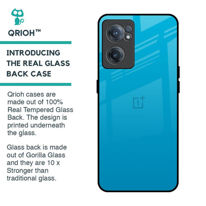 Blue Aqua Glass Case for OnePlus Nord CE 2 5G