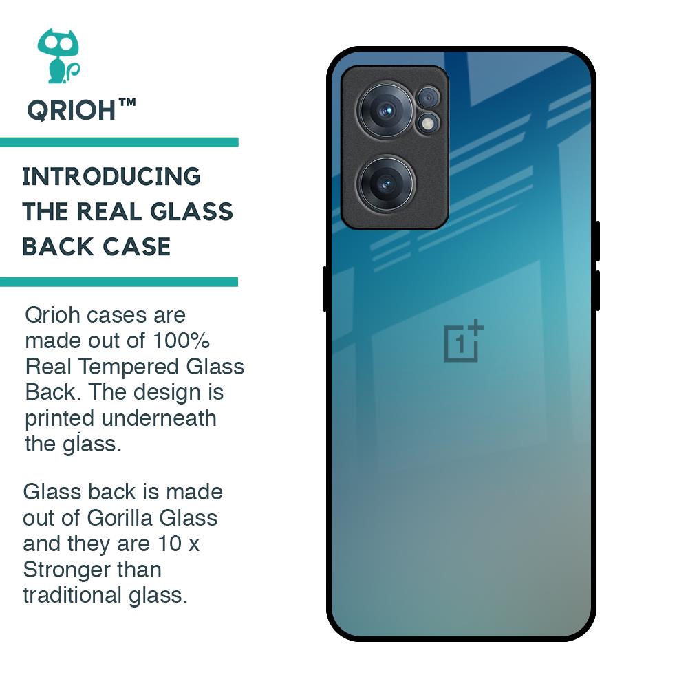 Sea Theme Gradient Glass Case for OnePlus Nord CE 2 5G