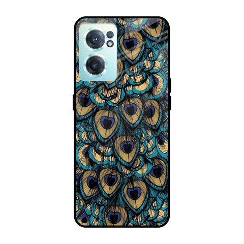 Peacock Feathers OnePlus Nord CE 2 5G Glass Cases & Covers Online