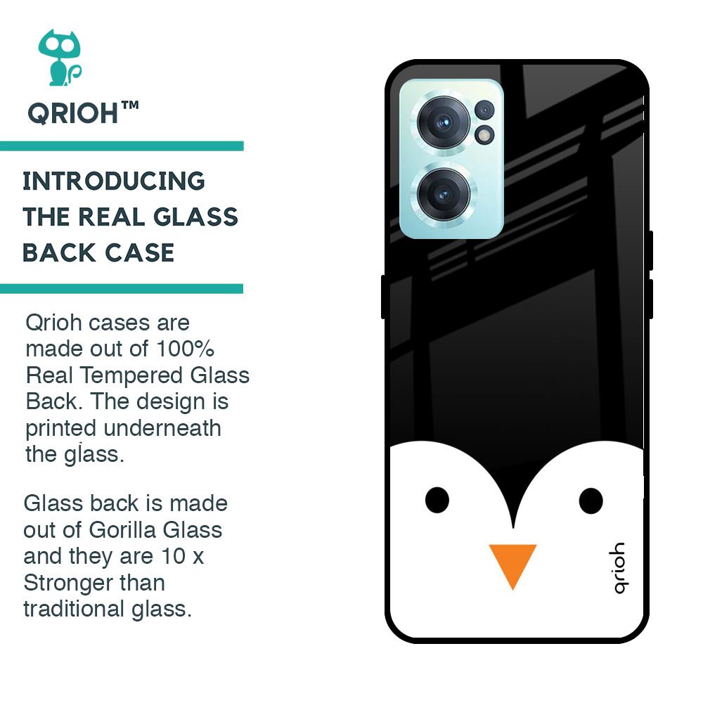Cute Penguin Glass Case for OnePlus Nord CE 2 5G