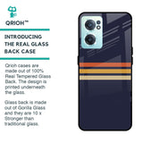 Tricolor Stripes Glass Case For OnePlus Nord CE 2 5G