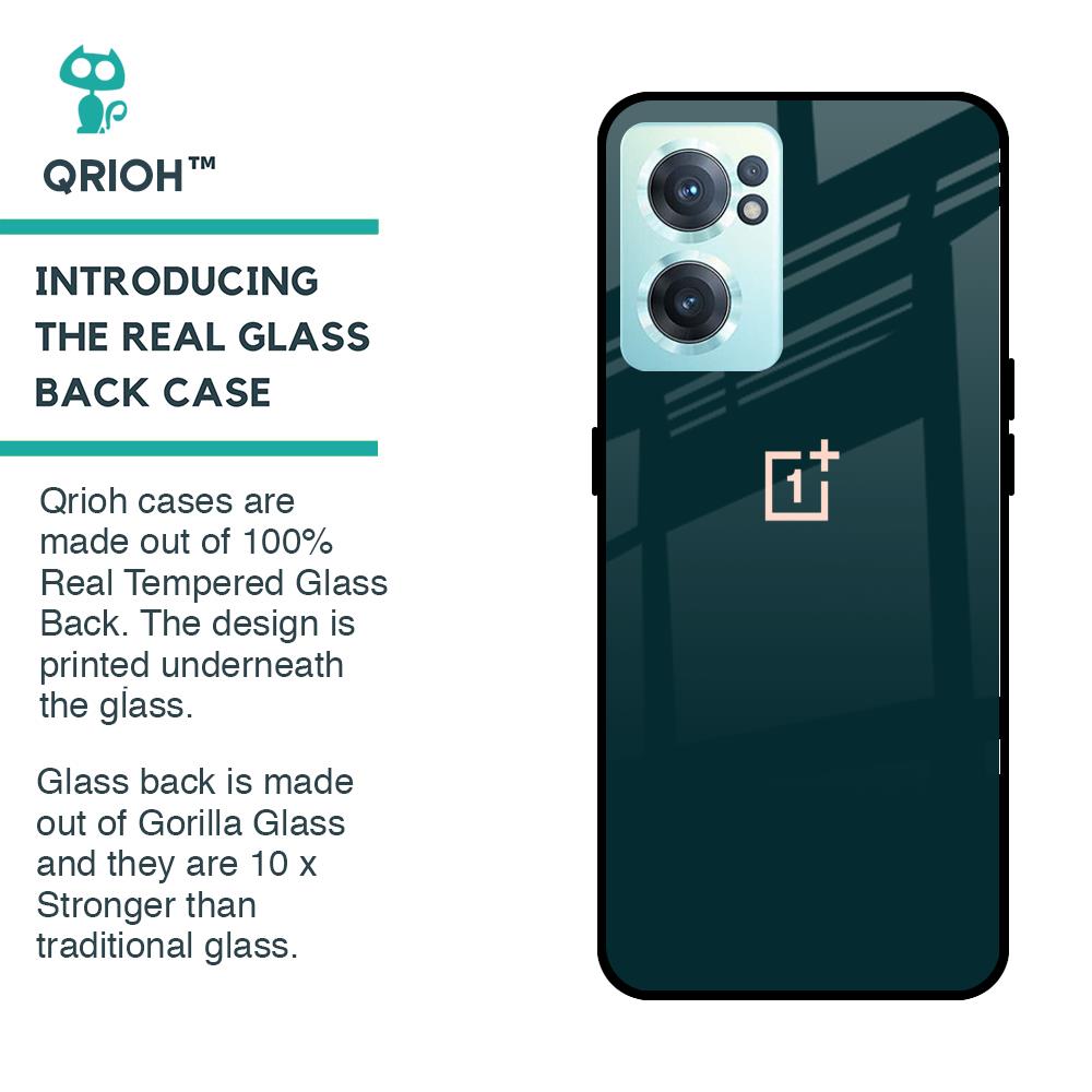 Hunter Green Glass Case For OnePlus Nord CE 2 5G