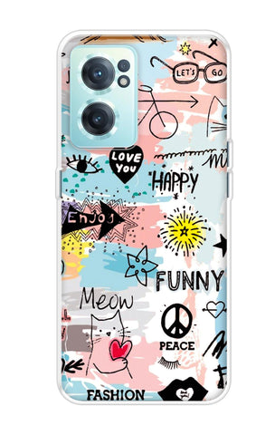 Happy Doodle OnePlus Nord CE 2 5G Back Cover