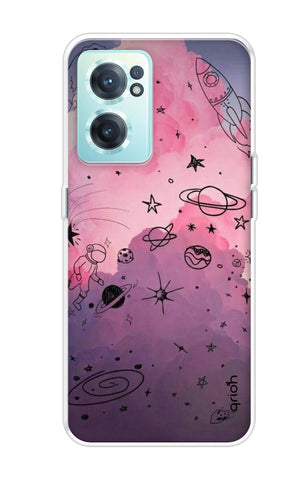 Space Doodles Art OnePlus Nord CE 2 5G Back Cover