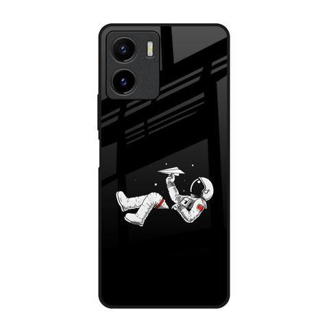 Space Traveller Vivo Y15s Glass Back Cover Online