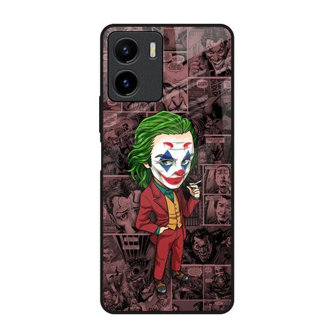 Joker Cartoon Vivo Y15s Glass Back Cover Online