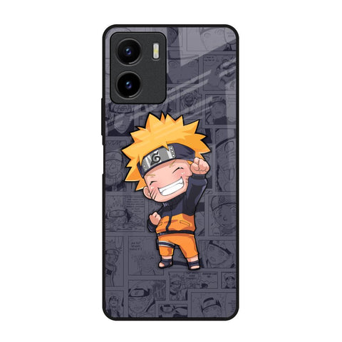 Orange Chubby Vivo Y15s Glass Back Cover Online