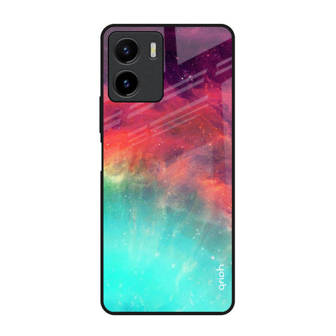 Colorful Aura Vivo Y15s Glass Back Cover Online