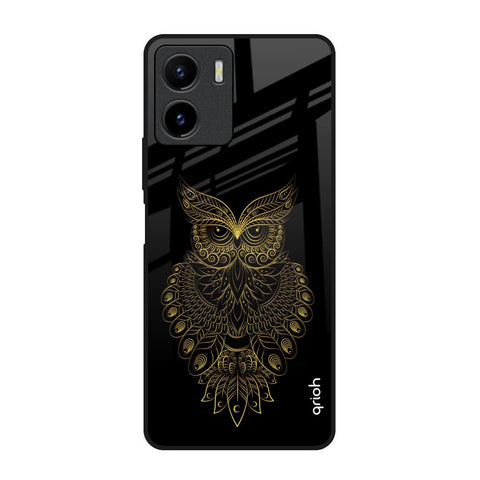 Golden Owl Vivo Y15s Glass Back Cover Online