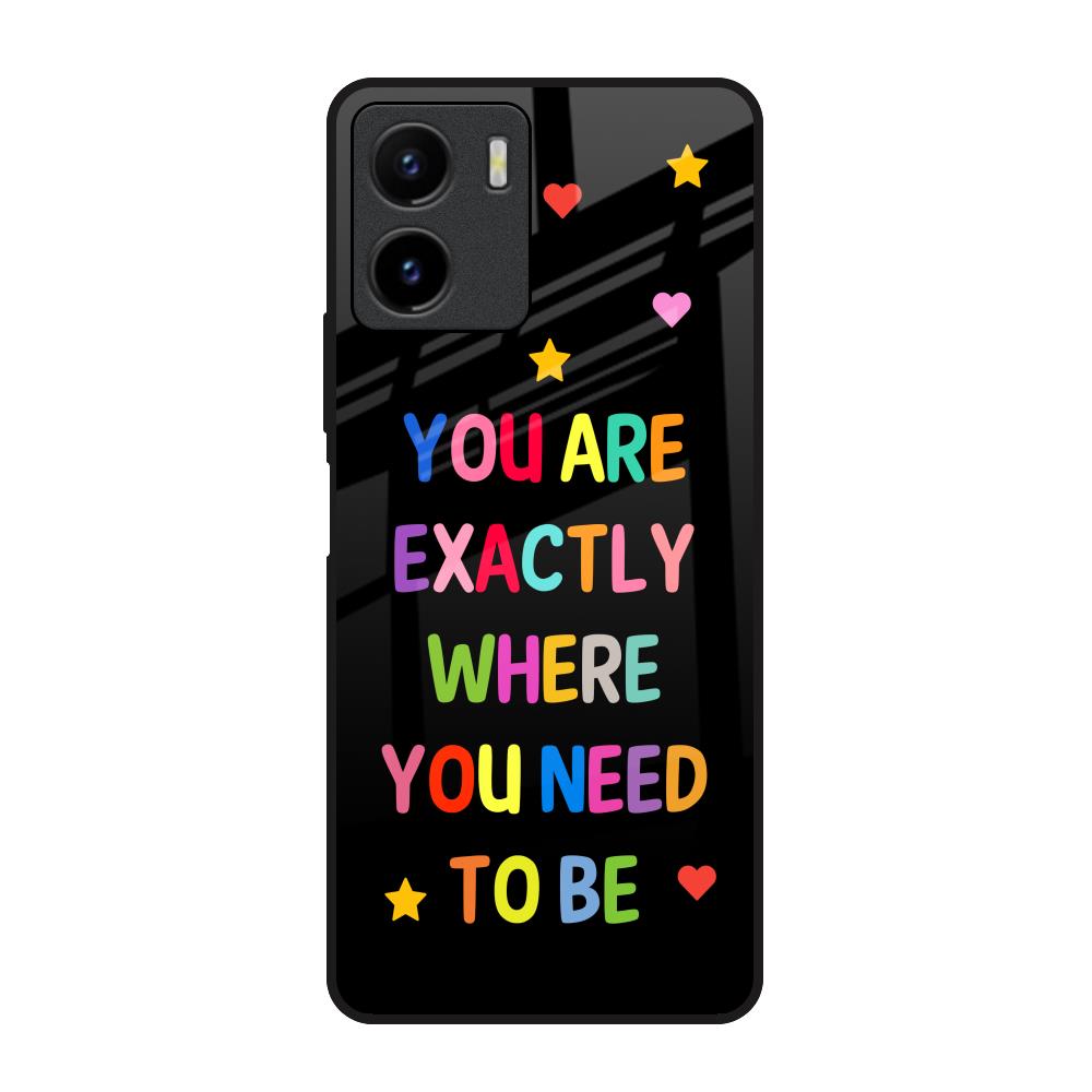 Magical Words Vivo Y15s Glass Back Cover Online