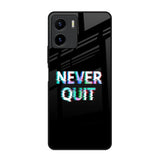 Never Quit Vivo Y15s Glass Back Cover Online