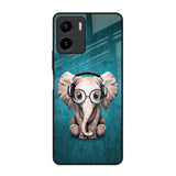 Adorable Baby Elephant Vivo Y15s Glass Back Cover Online