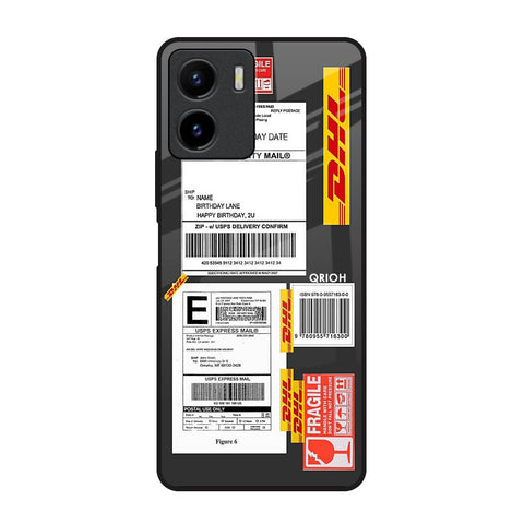 Cool Barcode Label Vivo Y15s Glass Back Cover Online