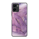 Purple Gold Marble Vivo Y15s Glass Back Cover Online
