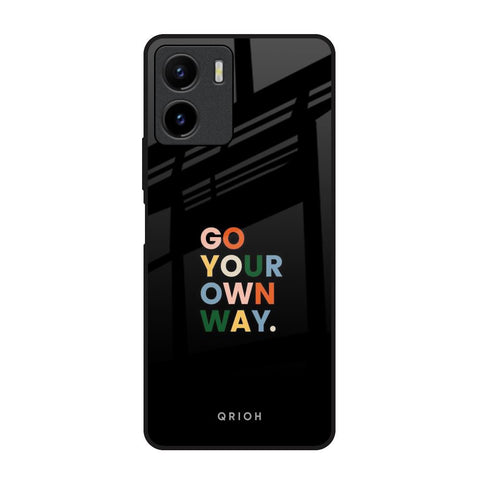 Go Your Own Way Vivo Y15s Glass Back Cover Online