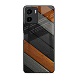 Tri Color Wood Vivo Y15s Glass Back Cover Online