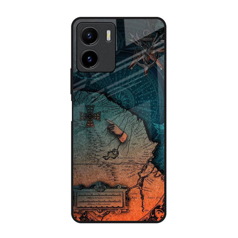 Geographical Map Vivo Y15s Glass Back Cover Online