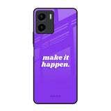 Make it Happen Vivo Y15s Glass Back Cover Online