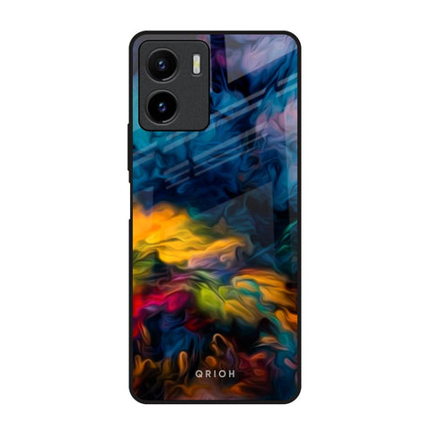 Multicolor Oil Painting Vivo Y15s Glass Back Cover Online