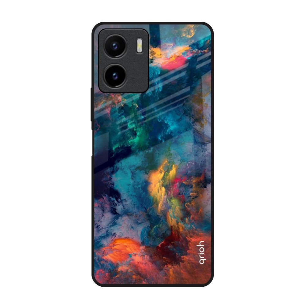 Cloudburst Vivo Y15s Glass Back Cover Online