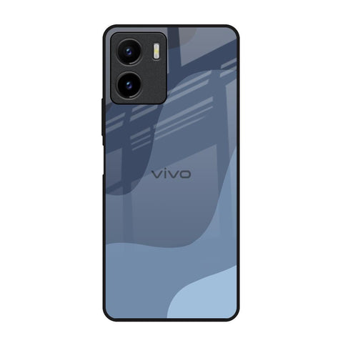Navy Blue Ombre Vivo Y15s Glass Back Cover Online