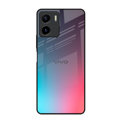 Rainbow Laser Vivo Y15s Glass Back Cover Online
