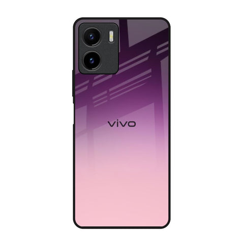 Purple Gradient Vivo Y15s Glass Back Cover Online