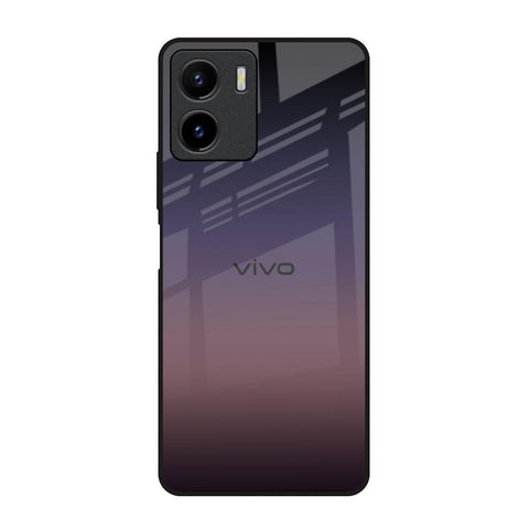 Grey Ombre Vivo Y15s Glass Back Cover Online