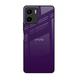 Dark Purple Vivo Y15s Glass Back Cover Online