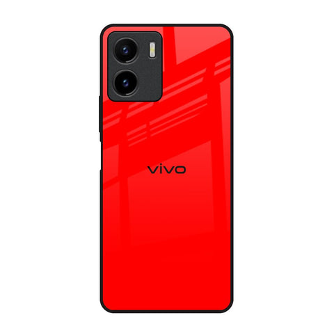 Blood Red Vivo Y15s Glass Back Cover Online