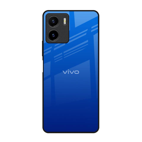 Egyptian Blue Vivo Y15s Glass Back Cover Online