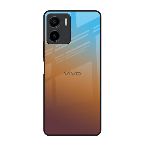 Rich Brown Vivo Y15s Glass Back Cover Online