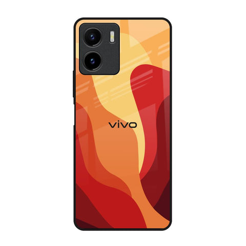 Magma Color Pattern Vivo Y15s Glass Back Cover Online