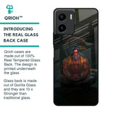 Lord Hanuman Animated Glass Case for Vivo Y15s